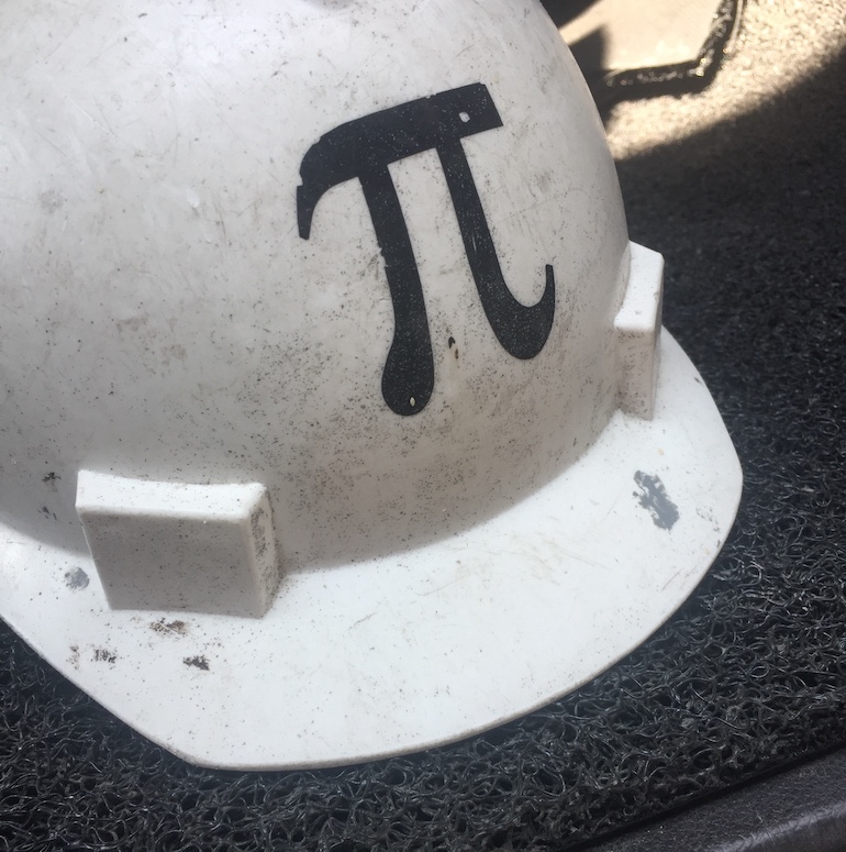 Seguridad construcción casco pi